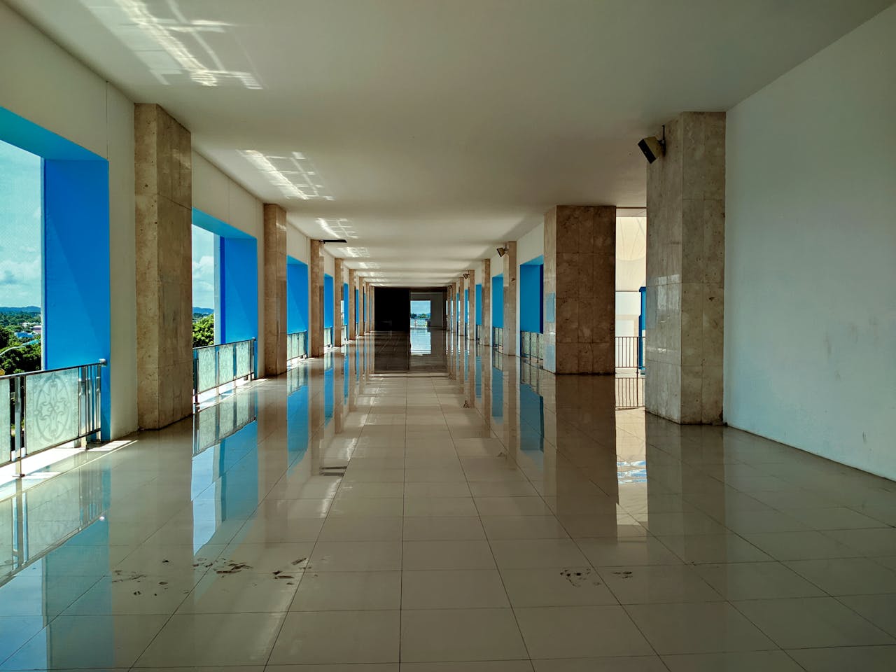 Perspective in the mosque area
